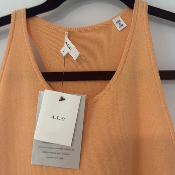 A.L.C. Marc Midi Dress - Squash Blossom, Sz L - Picture 2 of 9